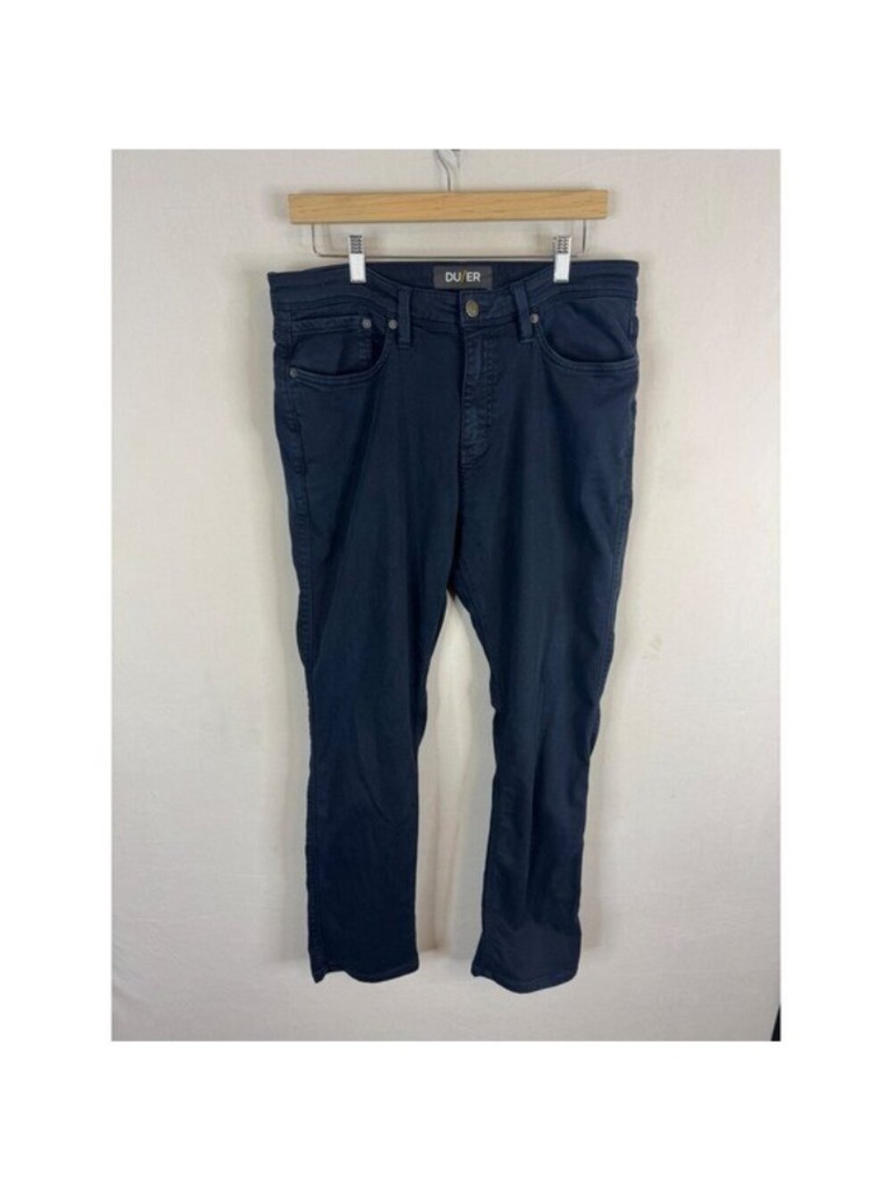 DU/ER N2X Relaxed Taper Pants Mens 34x30 Navy Blue Performance Trousers
